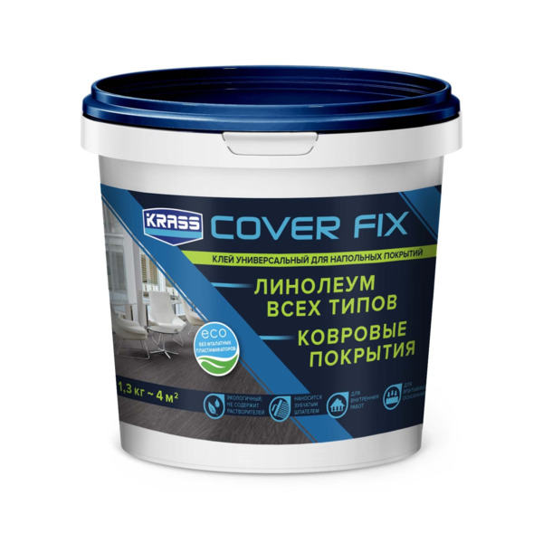Фото Клей для напольных покрытий krass лк-00012311 1.34 кг