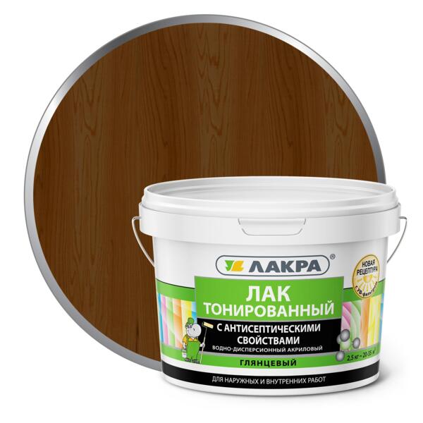 Фото Лак в/д тонированный орех 2,5кг