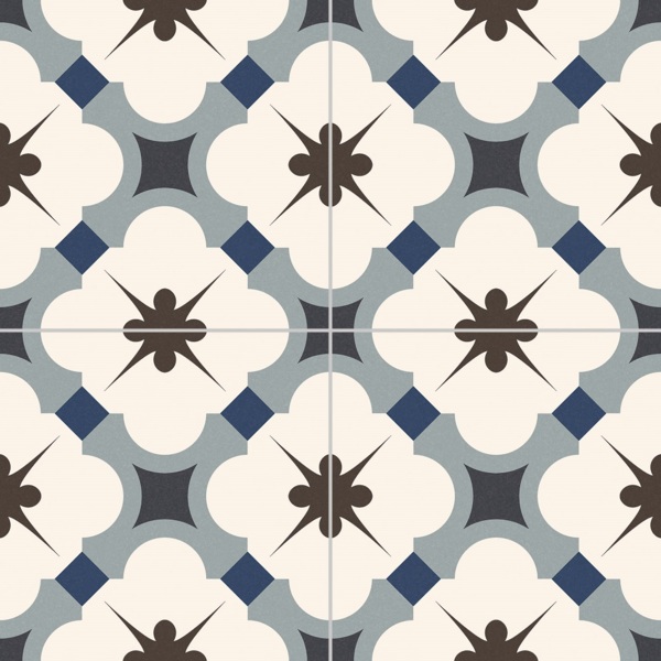 Фото Керамогранит grace blue голубой 33,15x33,15 53669