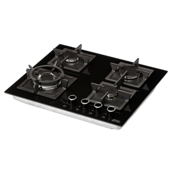 поверхность варочная газовая calore 60 bl krona независимая 00026315