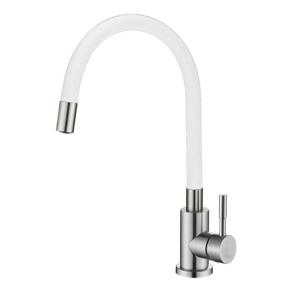 Фото Смеситель для кухни однорычажный melana elastico 610401w