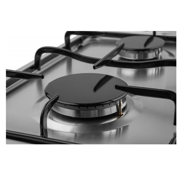 панель варочная газ нерж сталь ore lga30 2 конфорки стальные решетки газ-контроль