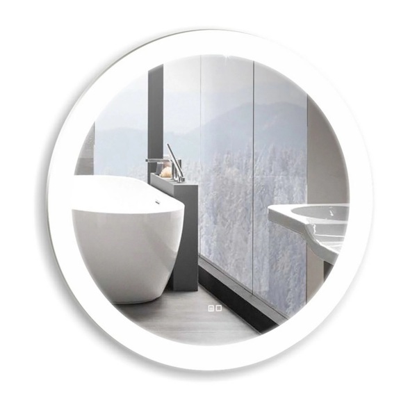 Фото Зеркало с подсветкой mixline перла-2 d770 77х77 542563