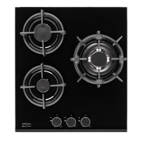 поверхность варочная газовая fiero 45 bl газовая krona независимая 00026349