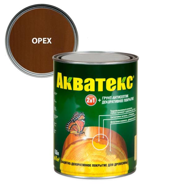 Фото Покрытие текстурное акватекс 0,8л орех