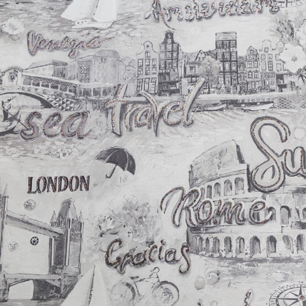 Фото Обои fm71806-14 family odisseis флизелин 1.06x10,05м детские/подростковые серый