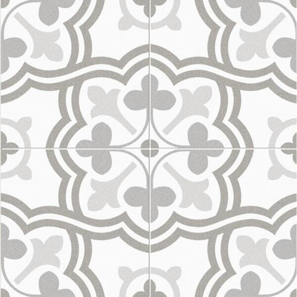 Фото Плитка напольная сut dover silver серый 45x45 53051