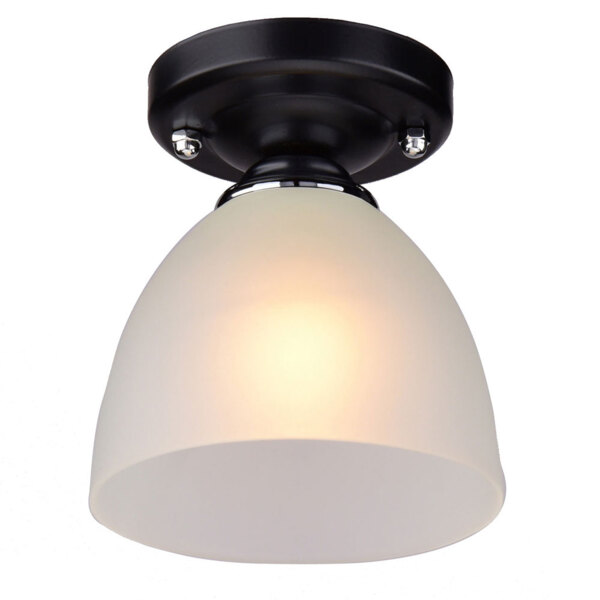 Фото Люстра потолочная россвет рс20017 bk+cr/1c е27 1x60вт ip20