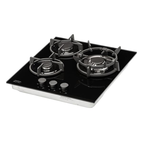 поверхность варочная газовая fiero 45 bl газовая krona независимая 00026349