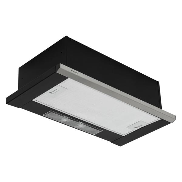 вытяжка кухонная kamilla slim 600 black/inox krona 2 мотора 00020960