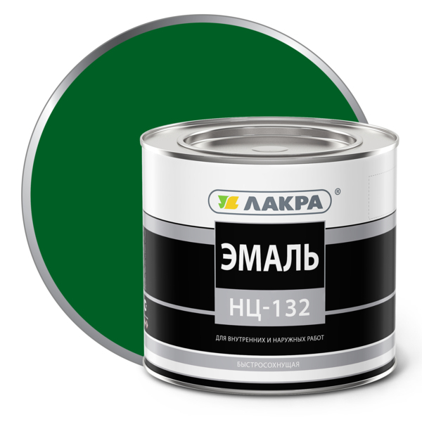 Фото Эмаль нц-132 1,7кг зеленый /лакра/
