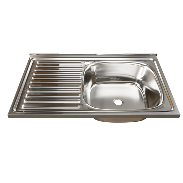 Фото Мойка кухонная нержавеющая сталь mixline 50х80 528173