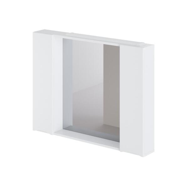 Фото Шкаф зеркало итана мишель 100 1000х150х750 (белый глянец)