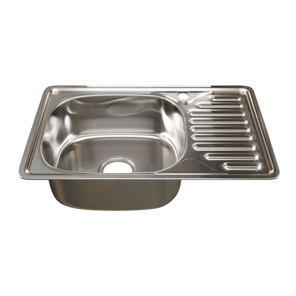 Фото Мойка кухонная нержавеющая сталь mixline 42х66 536115