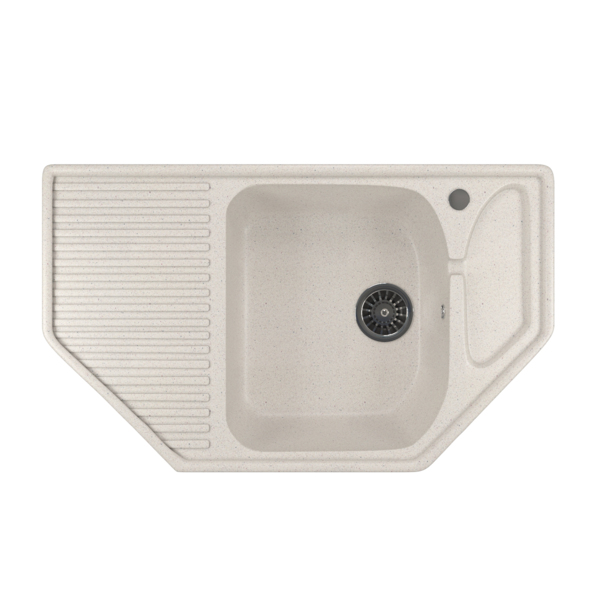 Фото Мойка кухонная искуственный мрамор mixline 78х49 525199