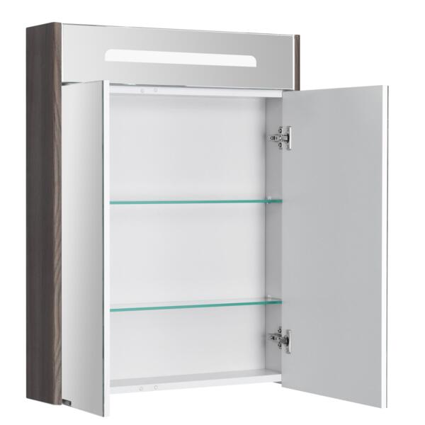 Фото Шкаф зеркальный акватон сильва 60 дуб макиато 1a216202siw50