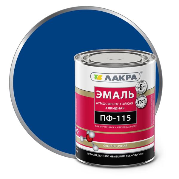 Фото Эмаль пф-115 (лакра) 1,0кг синий