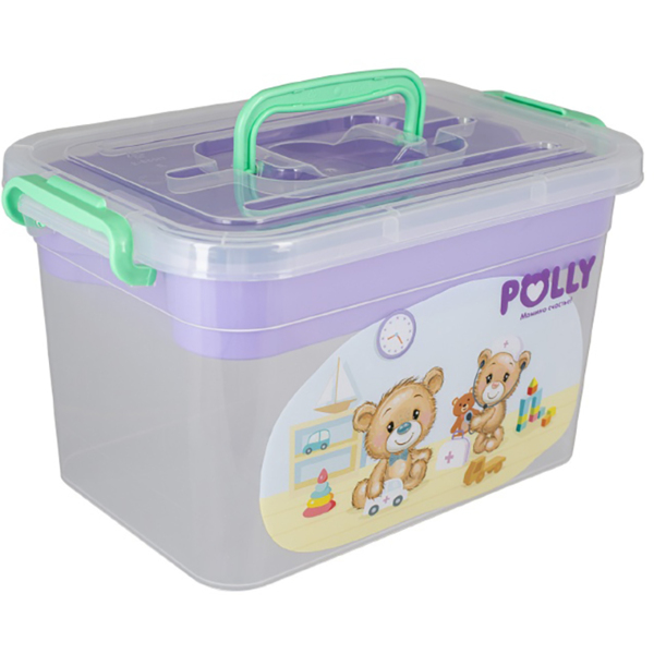 Фото Контейнер для детской аптечки 6,5л polly polimerbyt с вкладышем c89920