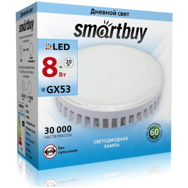 Фото Лампа светодиодная smartbuy led sbl-gx-8w-4k gx5.3 дисковая 8вт 4000к
