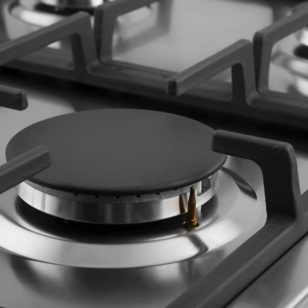 панель варочная газ нерж сталь ore lgs60 4 конфорки чугунные решетки газ-контроль