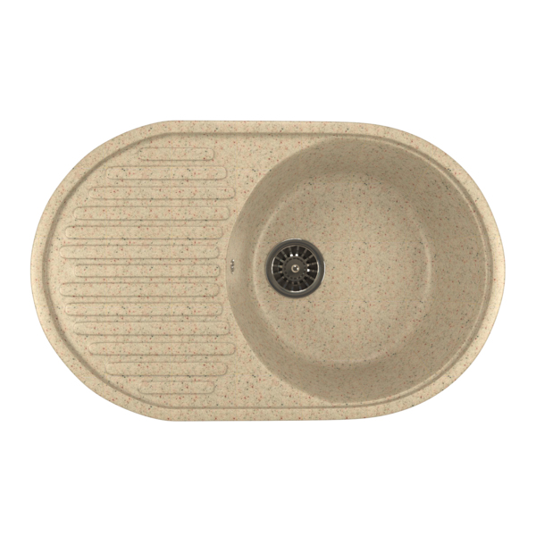 Фото Мойка кухонная искуственный мрамор mixline 45х72 525112