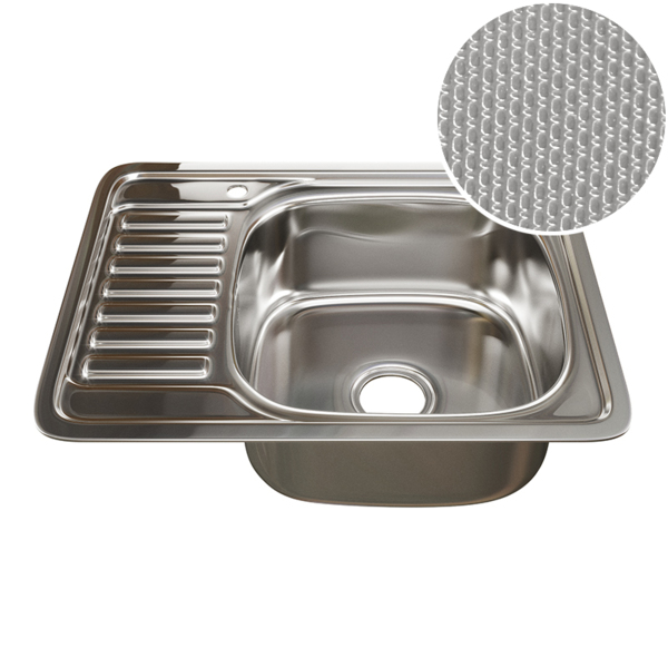 Фото Мойка кухонная нержавеющая сталь mixline 48х58 532309