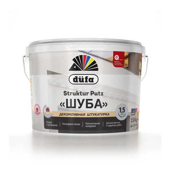 Фото Штукатурка dufa struktur putz структурная декоратиивная апельсиновая корка 15кг