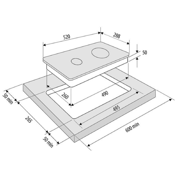 поверхность встраиваемая индукционная варочная krona vento 30 bl