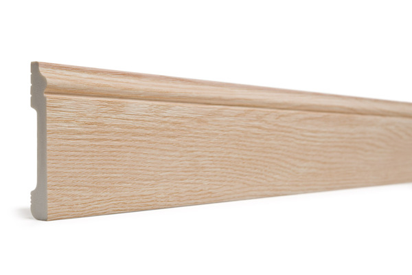 Фото Плинтус дюрополимер 80 мм бук структурный decor-dizayn 005