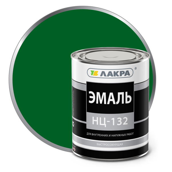 Фото Эмаль нц-132 0,7кг зеленая /лакра/