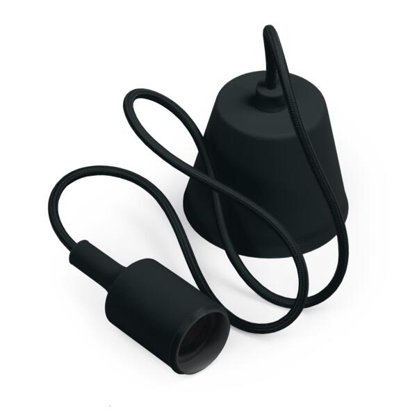 Фото Подвес с патроном smartbuy e27 1м черный sbe-clhe27s-b