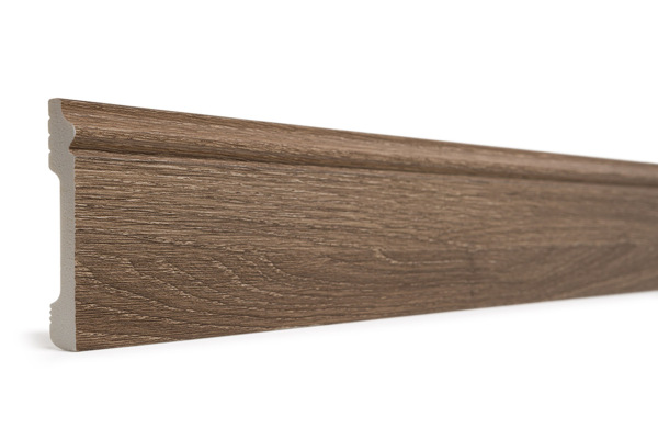 Фото Плинтус дюрополимер 80 мм ясень структурный decor-dizayn 005