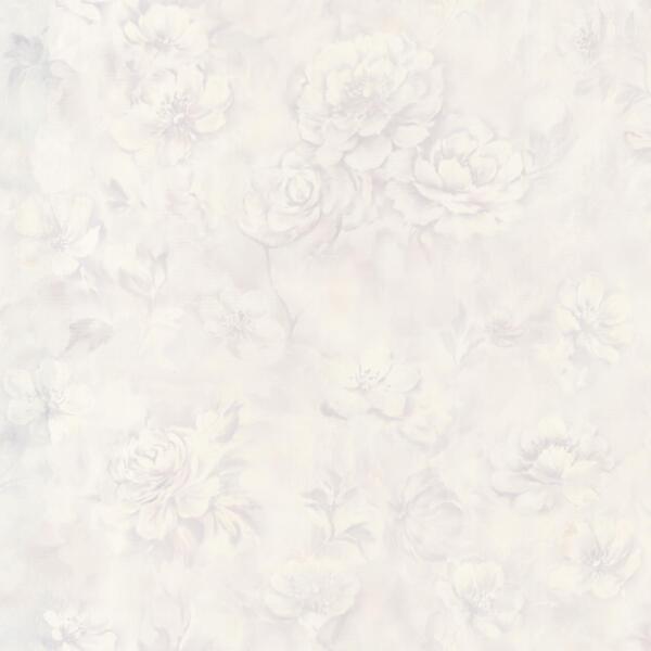 Фото Обои 7143-00 euro decor blooming флизелин 1.06x10,05м флористика белый