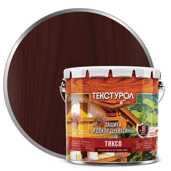 Фото Текстурол (тиксо) 3л махагон
