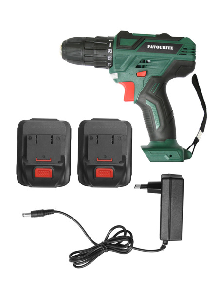 дрель аккумуляторная 144в 2ач 26нм 2 батареи кейс favourite dc 1402 promo