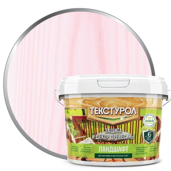 Фото Деревозащитное средство текстурол ландшафт чайная роза 2,5л