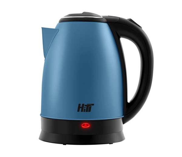 чайник электрический стальной 18л 15квт синий hitt ht-5004
