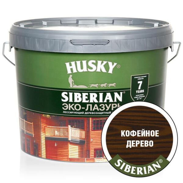 Фото Антисептик husky siberian   полуматовая кофейное дерево (9л)