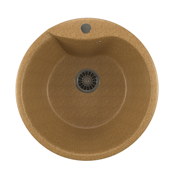 Фото Мойка кухонная искуственный мрамор mixline 48х48 525076