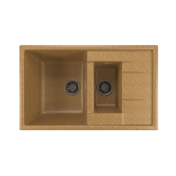 Фото Мойка кухонная искуственный мрамор mixline 77х49 525173