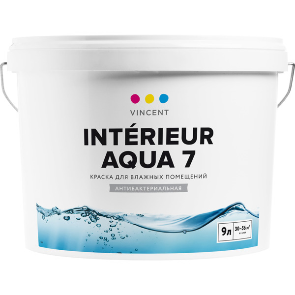 Фото Краска vincent i-7 п/матовая для влажных помещений 8,1л
