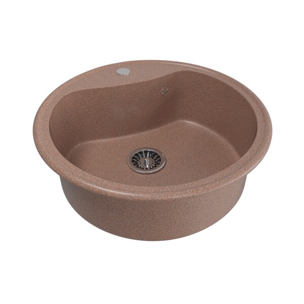 Фото Мойка кухонная искуственный мрамор mixline 49х49 533502