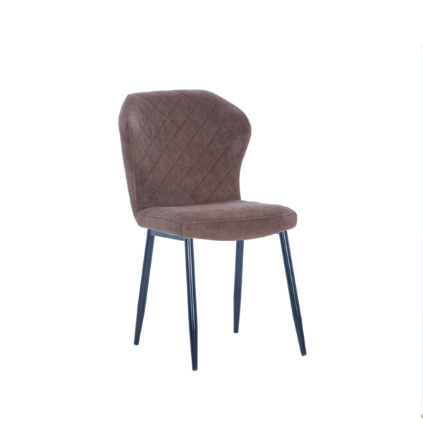 Фото Стул leset шейл, каркас черный, велюр ultra chocolate шоколад