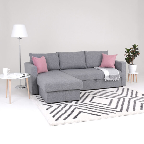 Фото Диван-кровать марсель угловой, серый