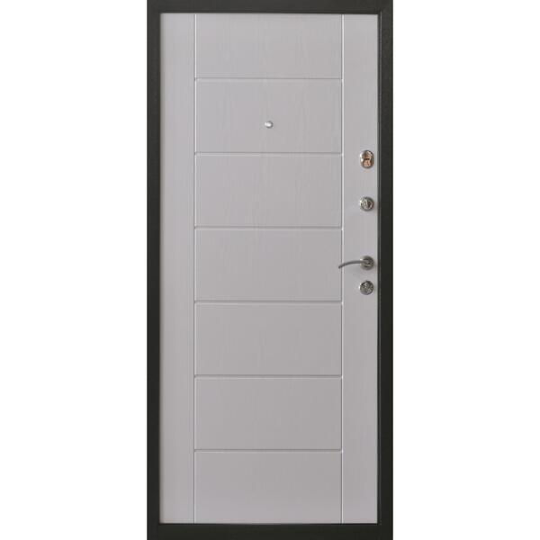 Фото Дверь входная металлическая квадро 2 2050х960 правая,дуб беленый